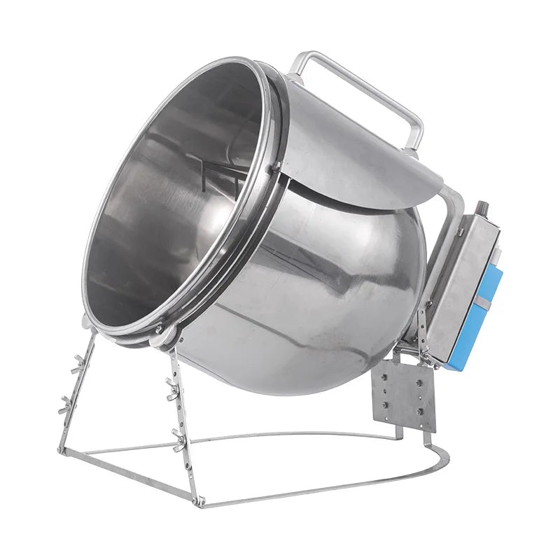 Stainless Steel Stir Fryer, Large Capacity Automatic Flipping and Cooking Machine, Home Outdoor Barbecue, Kitchen